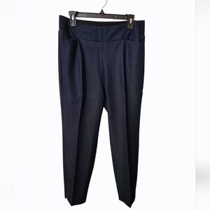 Investments Dark Blue Trouser Pants with a Denim Look-size 8 Petite